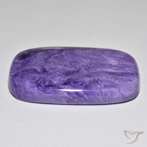 Charoíta Violeta púrpura terciopelo claro natural de 53.26 ct, Forma Cojín, Opaco