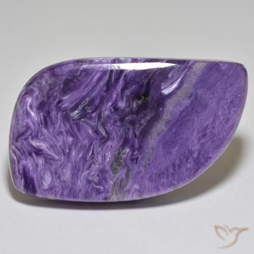 45.93ct Natural Violeta oscuro Charoíta, Elegante, Opaco