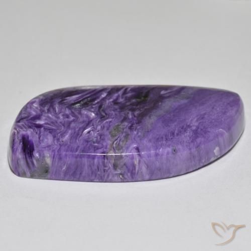 Charoíta Violeta oscuro natural de 45.93 ct, Elegante, Opaco