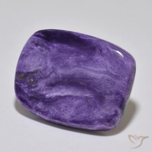 Charoíta Violeta púrpura terciopelo natural de 40.98 ct, Corte Cojín, Opaco