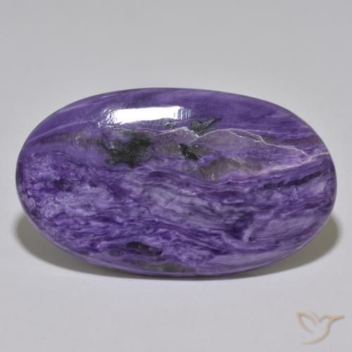 56.50ct Natural Violeta medio Charoita, Ovalada, Opaco