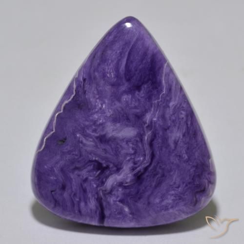 36.06ct Natural Violeta oscuro Charoíta, En forma de pera, Opaco