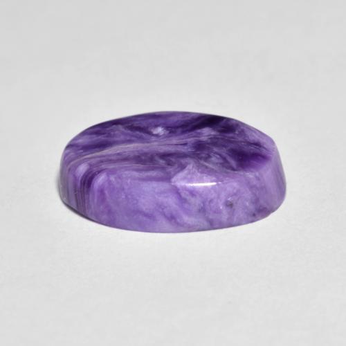 Charoíta Violeta medio natural de 2.97 ct, Corte Óvalo, Opaco