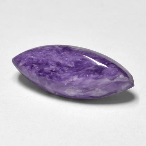 Charoíta Violeta oscuro natural de 5.14 ct, Marquesa, Opaco