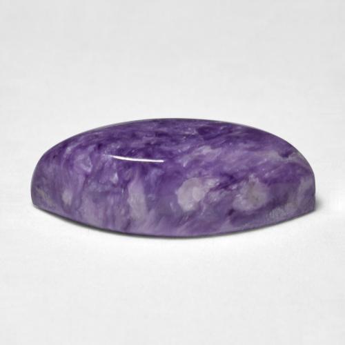 Charoíta Violeta oscuro natural de 5.14 ct, Marquesa, Opaco