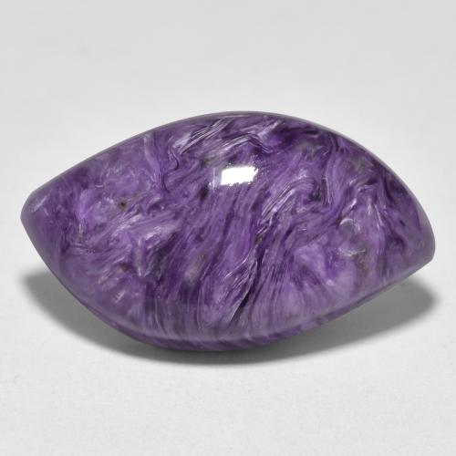 Charoíta violeta natural de 11,68 ct, marquesa, opaco