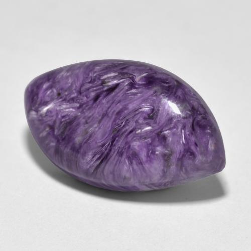 Charoíta violeta natural de 11,68 ct, marquesa, opaco
