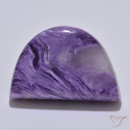 16.25ct Natural Violeta oscuro Charoíta, Elegante, Opaco