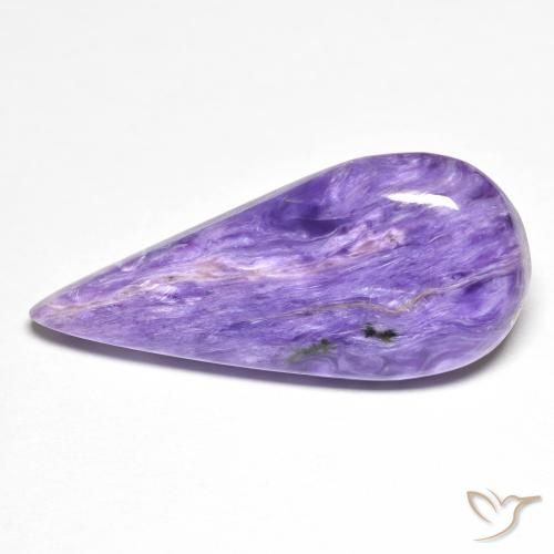 12.05ct Natural Violeta medio Charoita, En forma de pera, Opaco