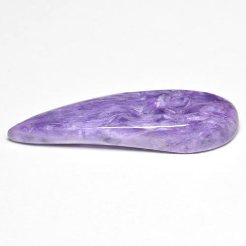 Charoíta Violeta medio natural de 9.95 ct, En forma de pera, Opaco