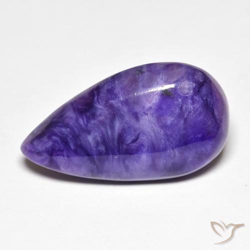 10.22ct Natural Medium Dark-Violet Charoíta, En forma de pera, Opaco