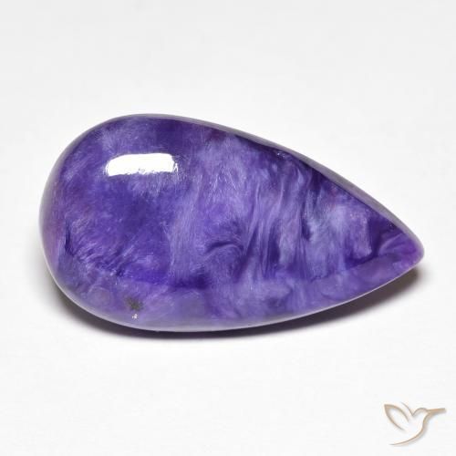 Charoíta Medium Dark-Violet natural de 10.22 ct, En forma de pera, Opaco