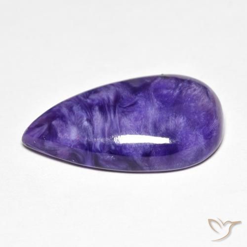 Charoíta Medium Dark-Violet natural de 10.22 ct, En forma de pera, Opaco
