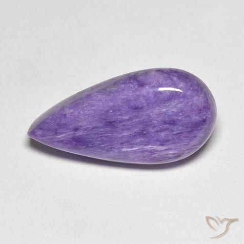 6.67ct Natural Violeta medio Charoíta, En forma de pera, Opaco