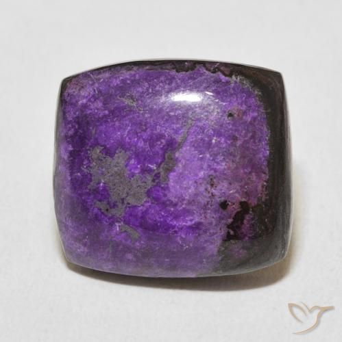 12.90ct Natural Violeta púrpura terciopelo Charoita, Forma Cojín, Opaco