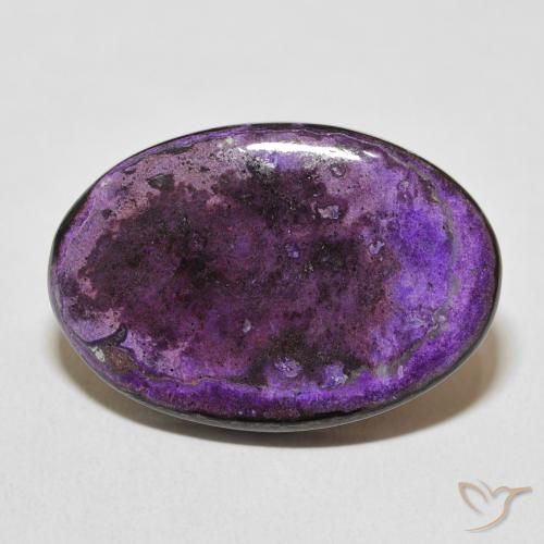 20.25ct Natural Medium Dark-Violet Charoita, Ovalada, Opaco