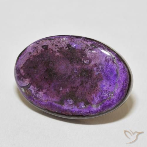 Charoíta Medium Dark-Violet natural de 20.25 ct, Ovalada, Opaco