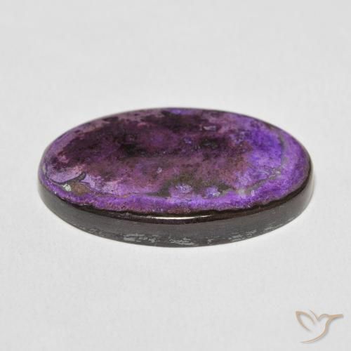Charoíta Medium Dark-Violet natural de 20.25 ct, Ovalada, Opaco