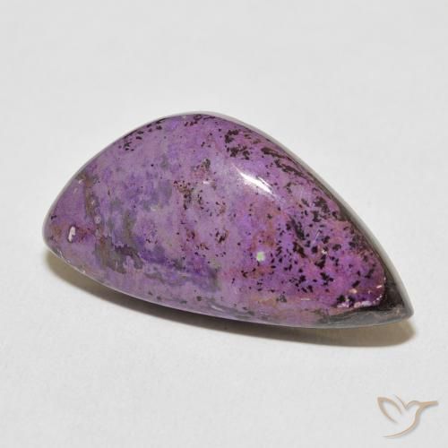 Charoíta Violeta medio natural de 17.24 ct, Elegante, Opaco