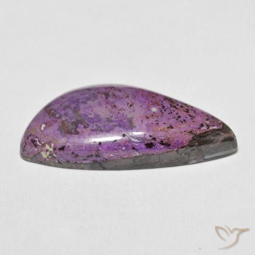 Charoíta Violeta medio natural de 17.24 ct, Elegante, Opaco