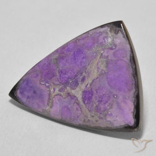 Charoíta Violeta oscuro natural de 14.82 ct, Trillón, Opaco