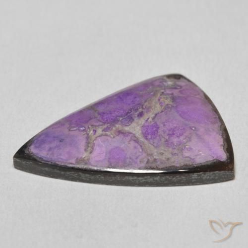 Charoíta Violeta oscuro natural de 14.82 ct, Trillón, Opaco