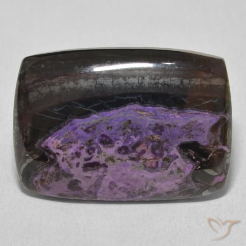 17.72ct Natural Violeta oscuro Charoita, Forma Cojín, Opaco