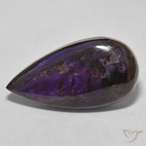 14.65ct Natural Violeta medio Charoita, En forma de pera, Opaco