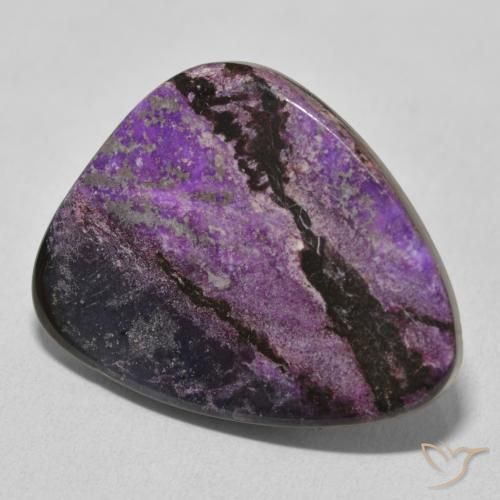 Charoíta Medium Dark-Violet natural de 21.42 ct, Elegante, Opaco