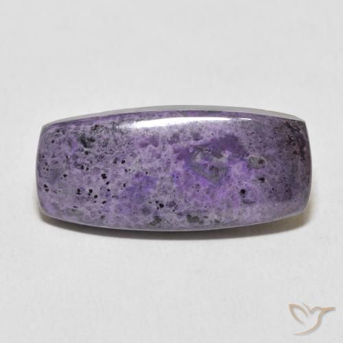 14.48ct Natural Violeta medio Charoita, Forma Cojín, Opaco