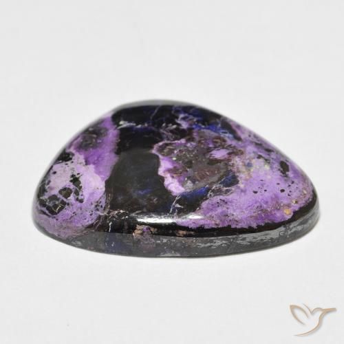 Charoíta Violeta intenso medio natural de 23.61 ct, Elegante, Opaco