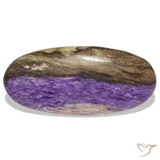 Charoíta violeta de 46,40 ct, ovalado, opaco