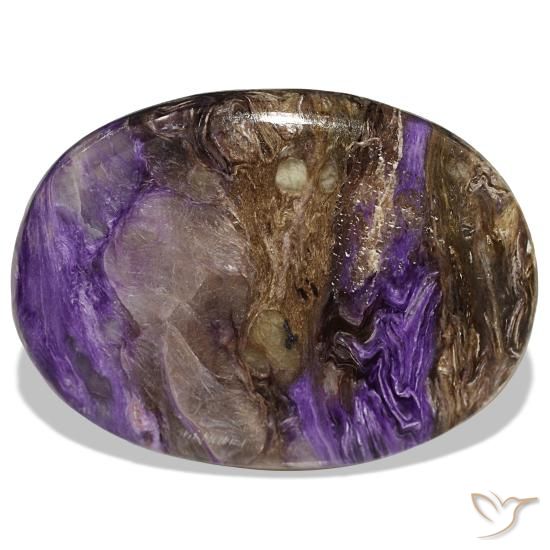 Charoíta violeta de 51,30 ct, ovalado, opaco