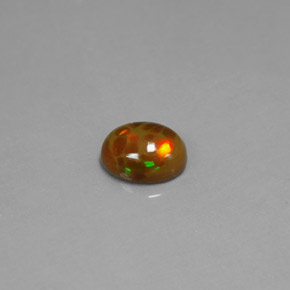 Ópalo chocolate multicolor natural de 0,95 ct, transparente, transparente / translúcido