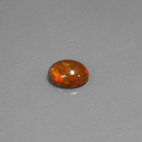 Ópalo chocolate multicolor natural de 0,82 ct, transparente, transparente / translúcido