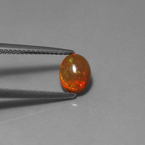 Ópalo chocolate multicolor natural de 0,82 ct, transparente, transparente / translúcido