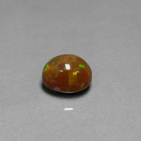 Ópalo chocolate multicolor natural de 2,17 ct, transparente, transparente / translúcido