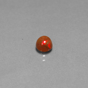 Ópalo chocolate multicolor natural de 0,45 ct, transparente, transparente / translúcido