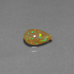 Ópalo de chocolate Multicolor natural de 0.67 ct, Transparente, Transparente / Translúcido