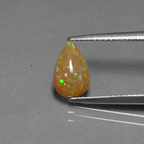 Ópalo de chocolate Multicolor natural de 0.67 ct, Transparente, Transparente / Translúcido