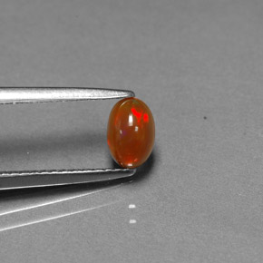 Ópalo de chocolate Multicolor natural de 0.43 ct, Transparente, Transparente / Translúcido