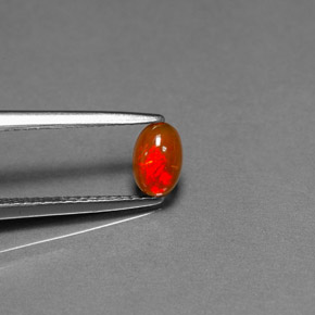 Ópalo chocolate multicolor natural de 0,34 ct, transparente, transparente / translúcido