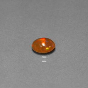 Ópalo chocolate multicolor natural de 0,62 ct, transparente, transparente / translúcido