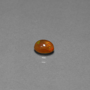 Ópalo chocolate multicolor natural de 0,40 ct, transparente, transparente / translúcido
