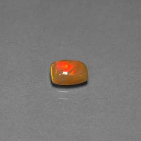Ópalo chocolate multicolor natural de 0,67 ct, transparente, transparente / translúcido