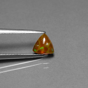 Ópalo chocolate multicolor natural de 0,52 ct, transparente, transparente / translúcido
