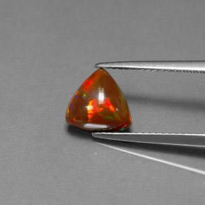 Ópalo de chocolate Multicolor natural de 1.35 ct, Transparente, Transparente / Translúcido