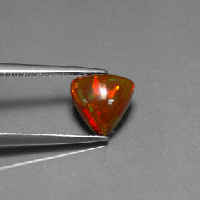 Ópalo de chocolate Multicolor natural de 1.35 ct, Transparente, Transparente / Translúcido