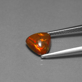 Ópalo de chocolate Multicolor natural de 1.35 ct, Transparente, Transparente / Translúcido