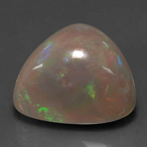 Ópalo chocolate multicolor natural de 15,63 ct, trillón, opaco
